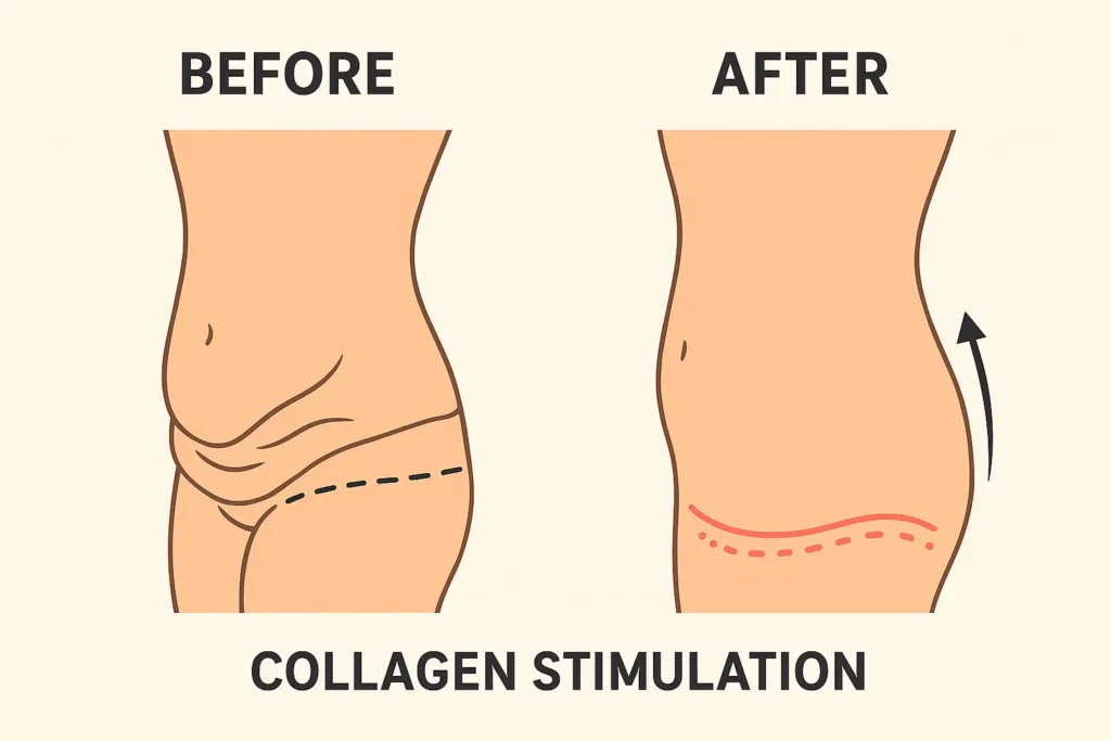 Before and after results for sagging skin after weight loss injections Hucknall