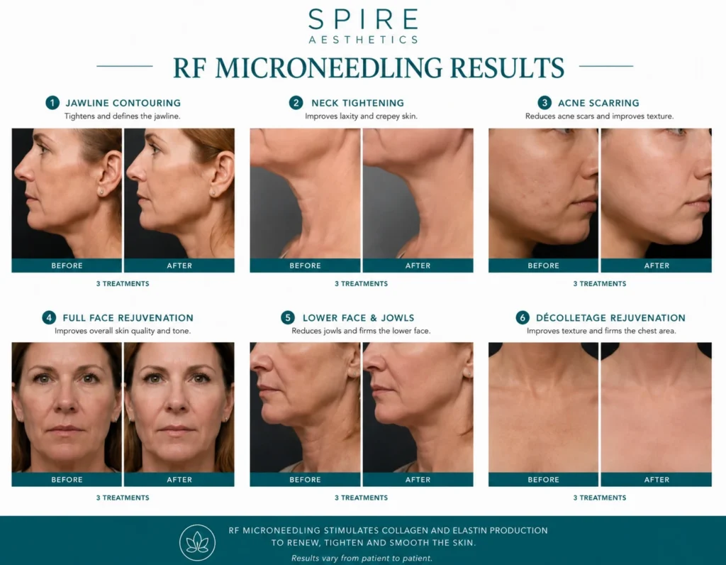 RF Microneedling Skin tightening Hucknall results