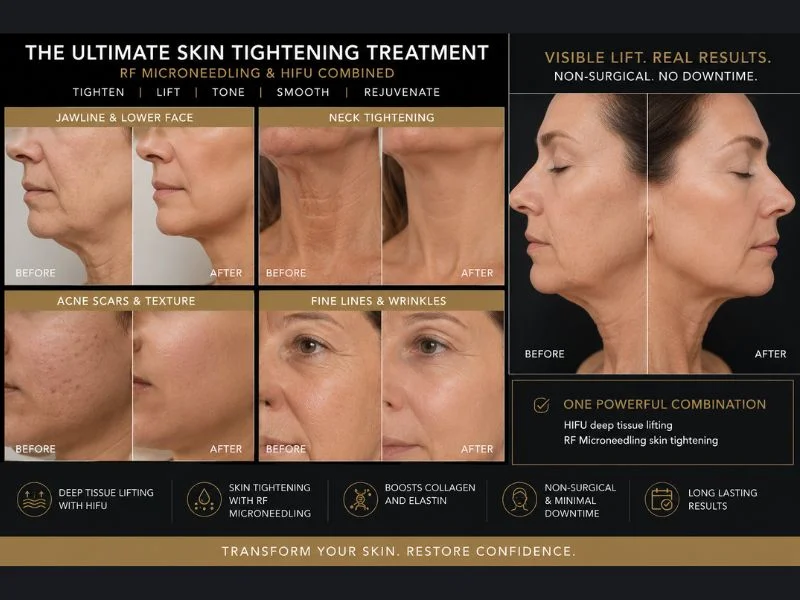 Results of combined treatment for the ultimate skin tightening treatment Hucknall